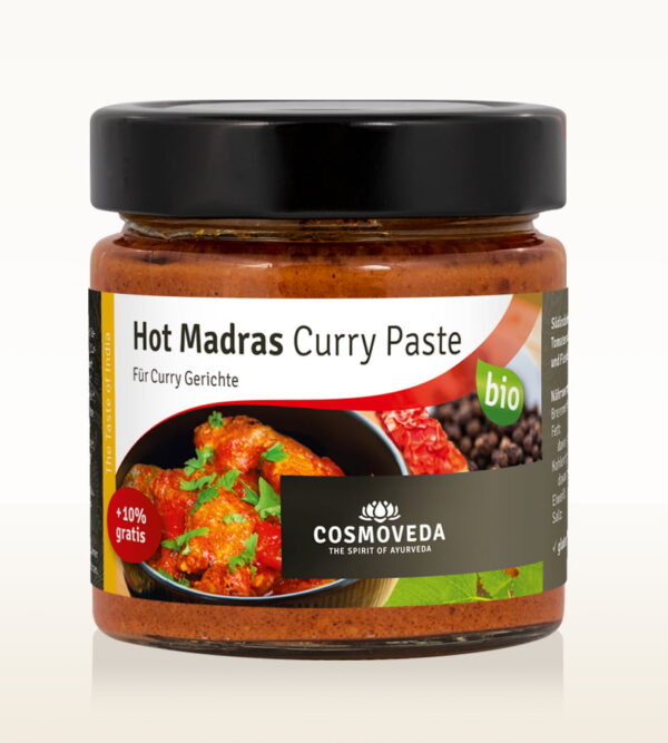 Hot Madras curry pasta bio