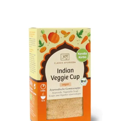 INDIAN VEGGIE CUP, zelenjavna juha iz korenčka in buče BIO 240g